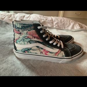 VANS HIGHTOP FLORAL SNEAKERS